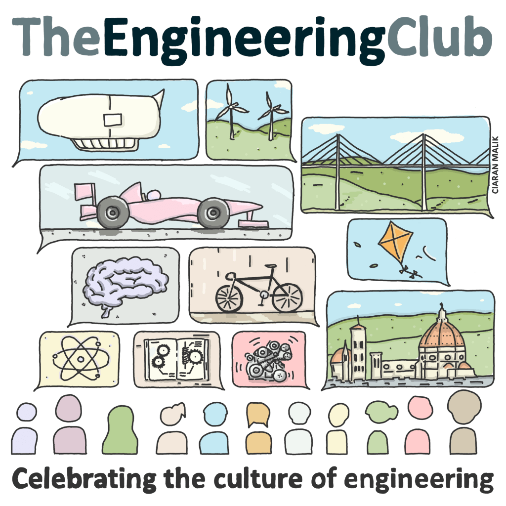 People from different areas of engineering discussing a variety of engineering topics.